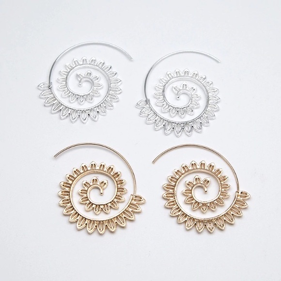 NEW!💙💎BEAUTIFUL💛GOLDEN💛SPIRALS!💎💙BOHO HIPPIE - Picture 2 of 8